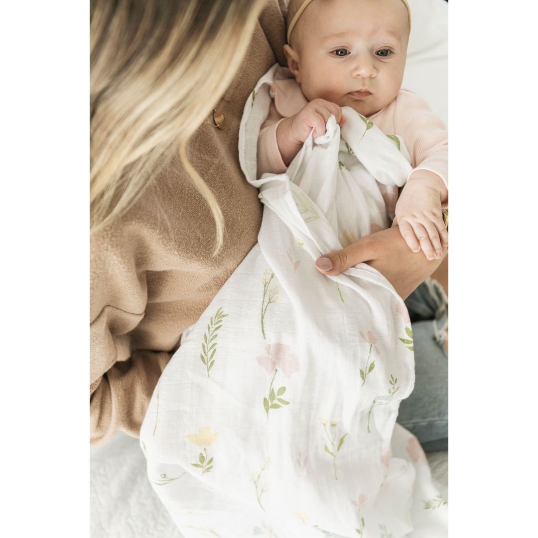 Floral Fields Cotton Muslin 2-pack Swaddles
