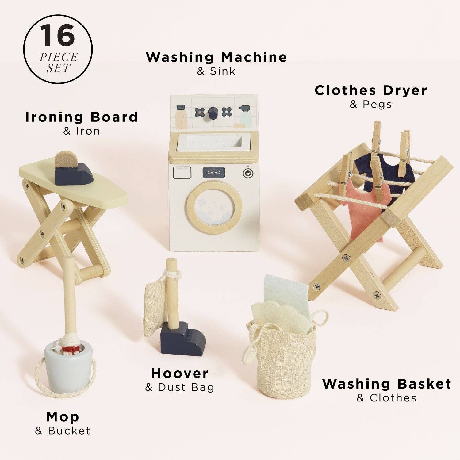 Wooden Dolls House Laundry Room