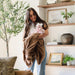 Hazelnut Lush Receiving Blanket
