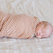 Camel Stripe Swaddle Blanket — main product photo