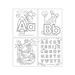 Inside pages of the OOLY ABC Amazing Animals coloring book with alphabet animals