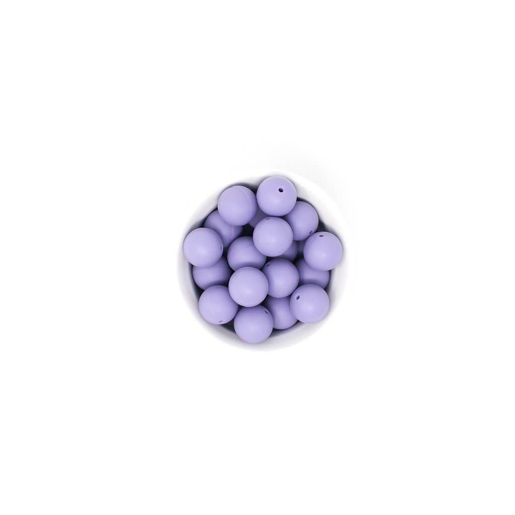 Abby Silicone & Beech Wood Rattle: Wisteria