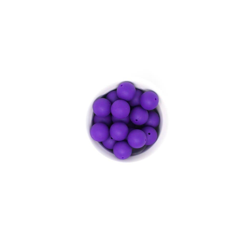 Abby Silicone & Beech Wood Rattle: Wisteria