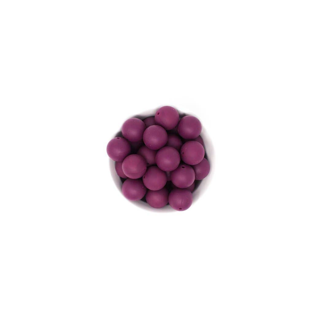 Abby Silicone & Beech Wood Rattle: Wisteria