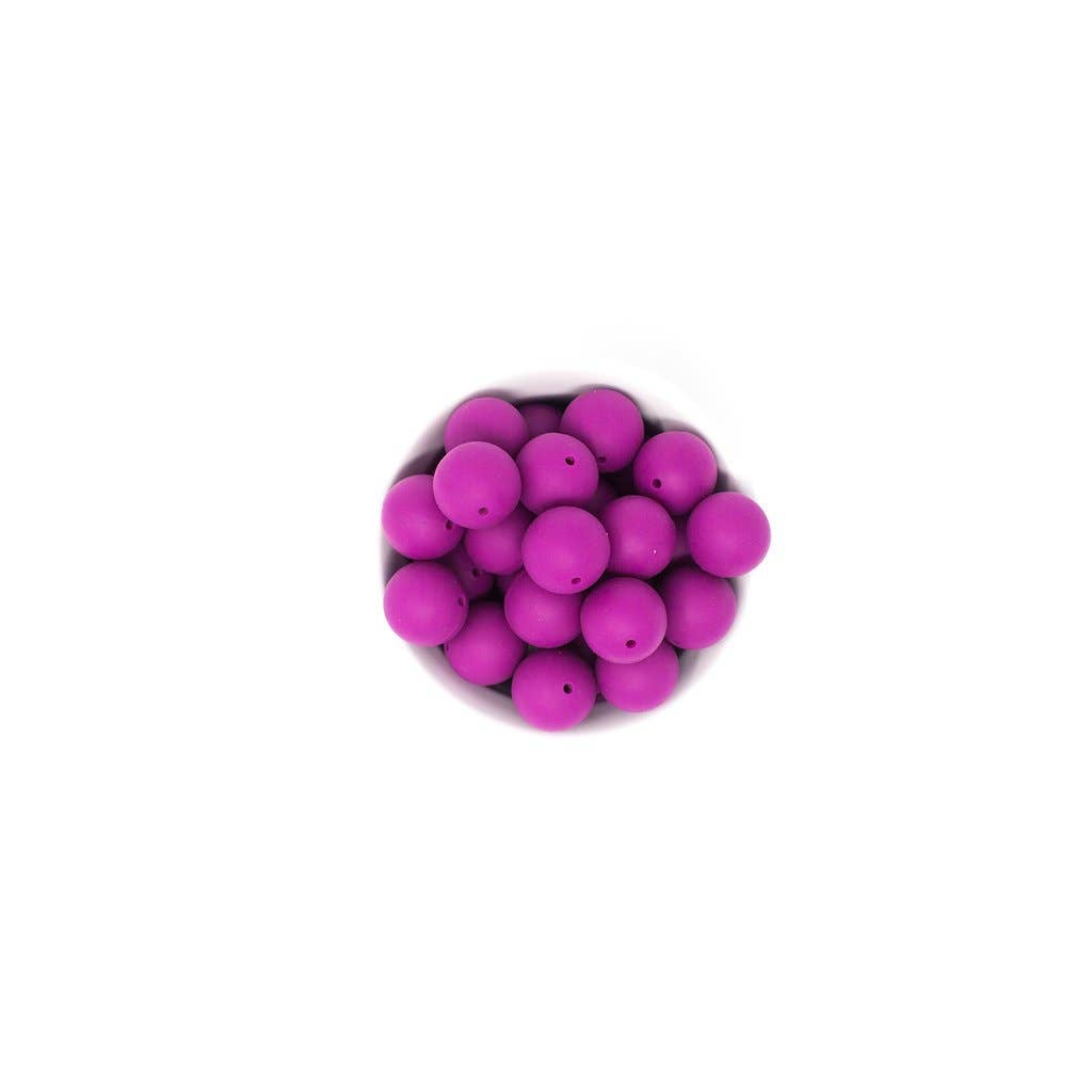 Abby Silicone & Beech Wood Rattle: Wisteria