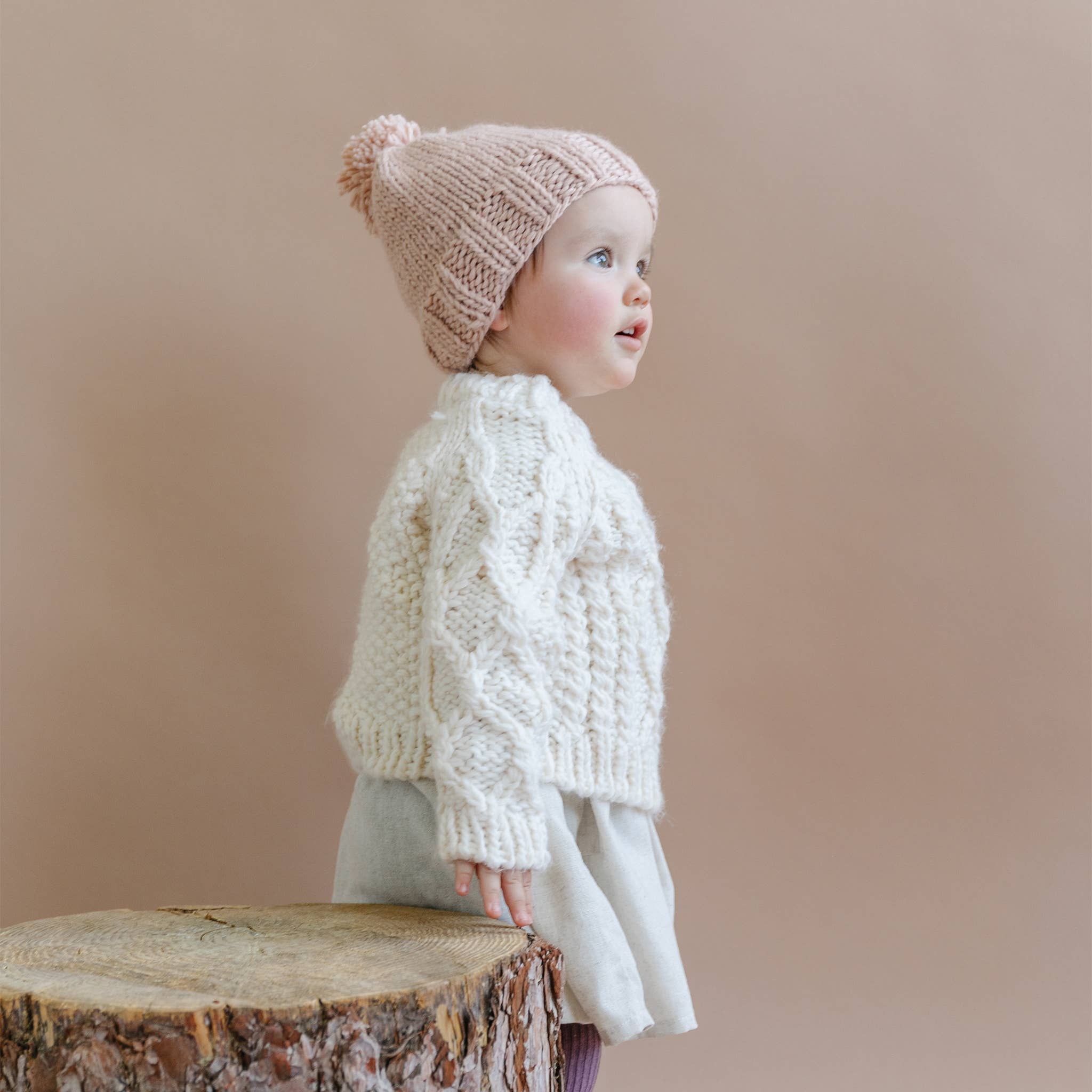Fisherman Sweater, Cream Baby Kids Clothing Winter Apparel: M; 2-3yrs