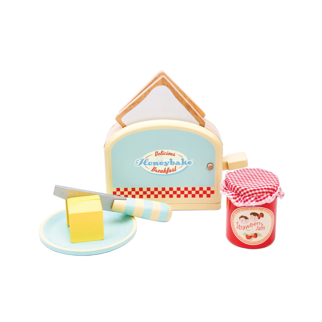 Wooden Toaster Set