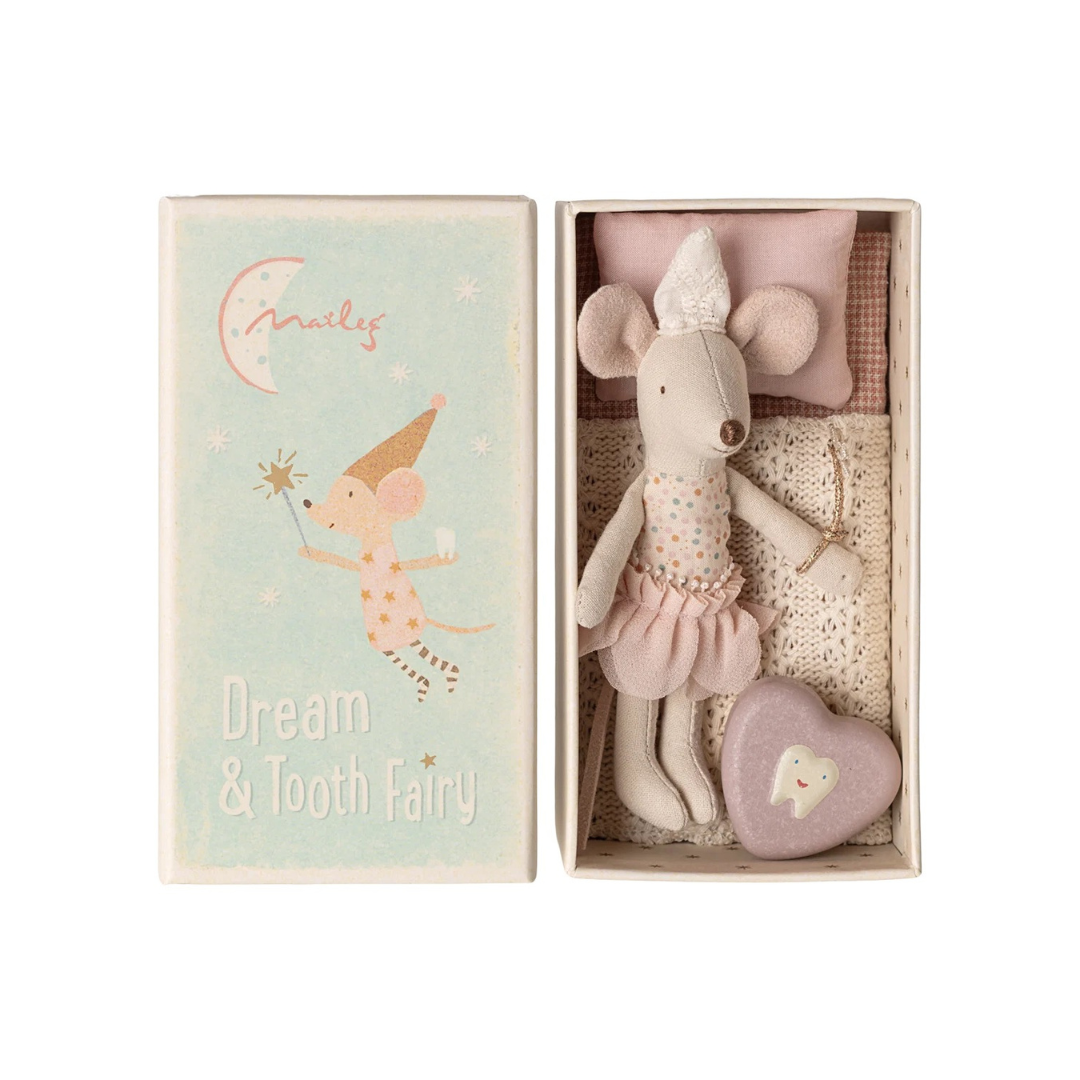 Tooth Fairy Mouse Little Sister in Matchbox
