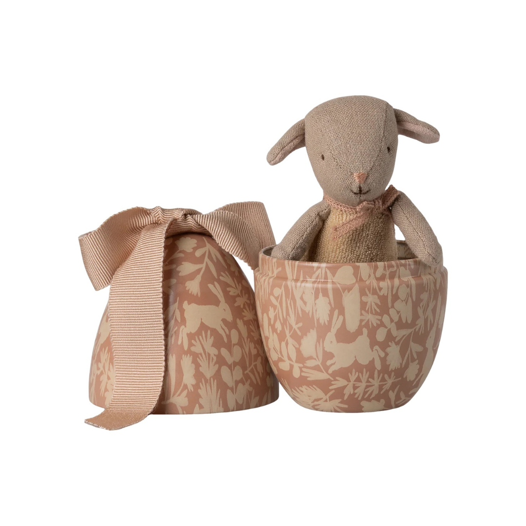 Easter Egg With Micro Lamb, Small Powder