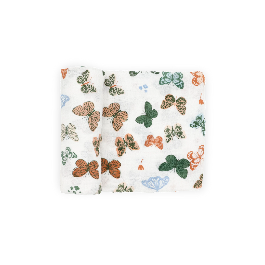 Cotton Muslin Swaddle Butterlies