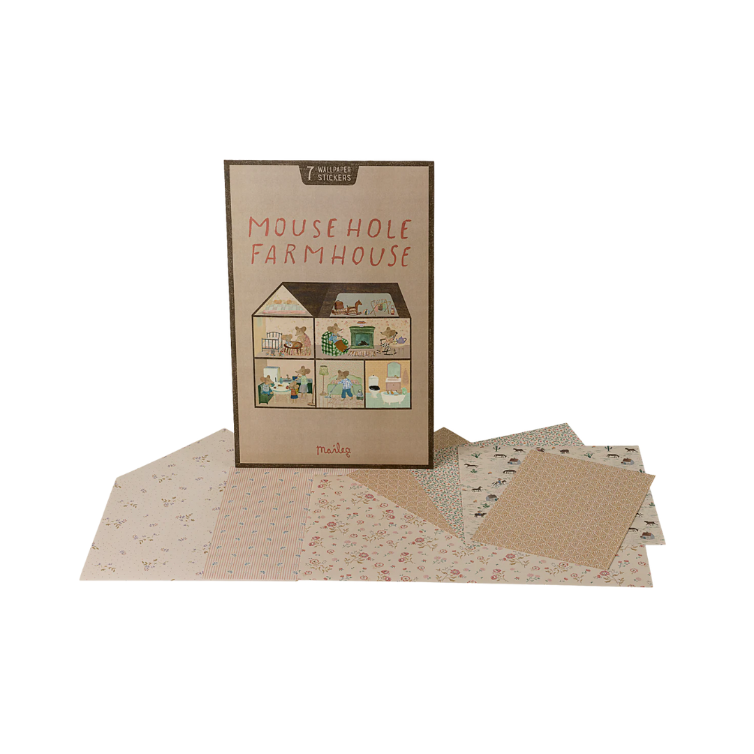 Mouse Hole Farmhouse Wallpaper