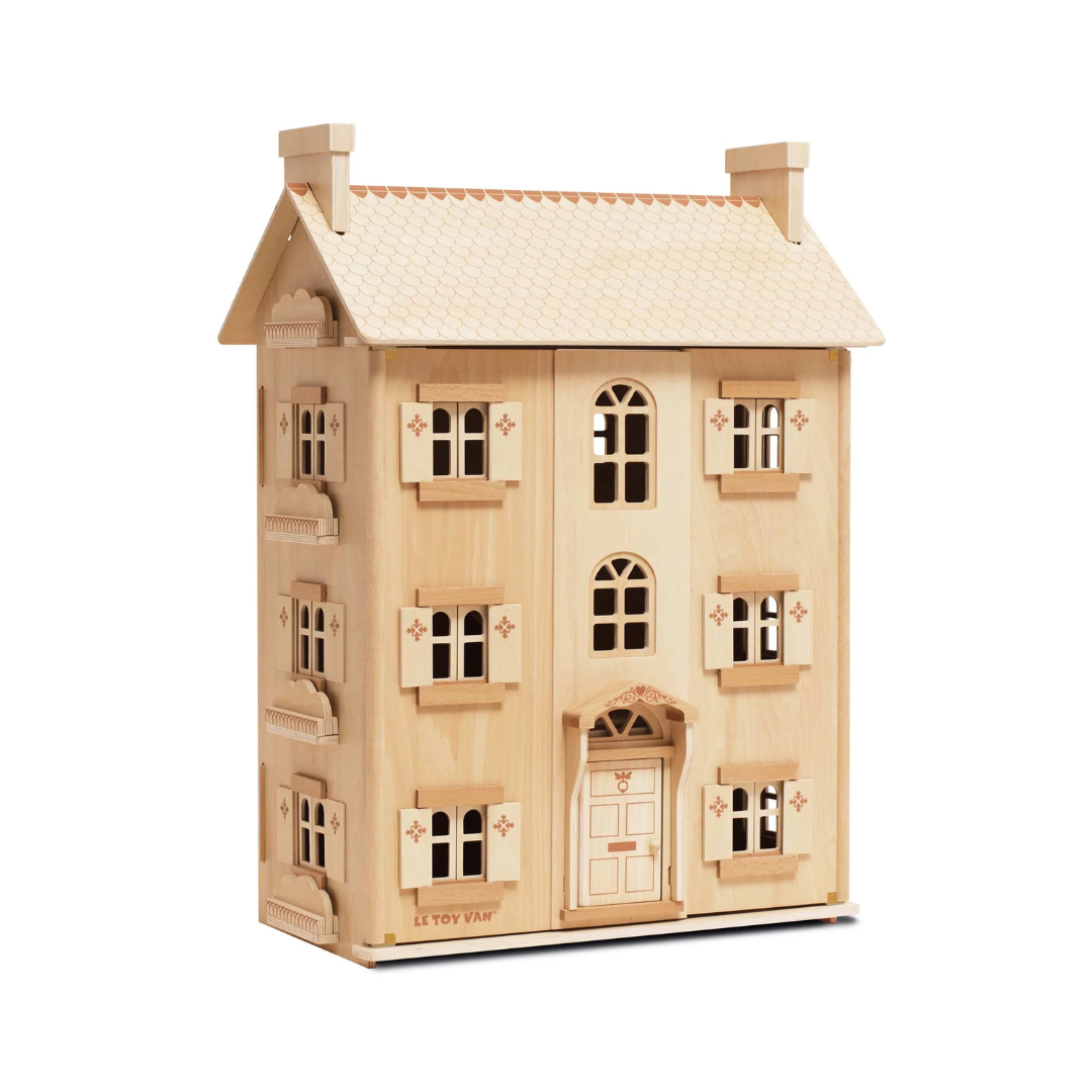 The Grand Natural Wood Doll House