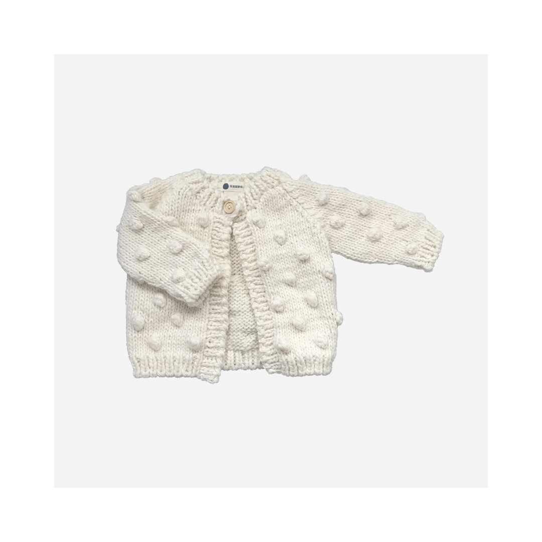 Cream Popcorn Cardigan