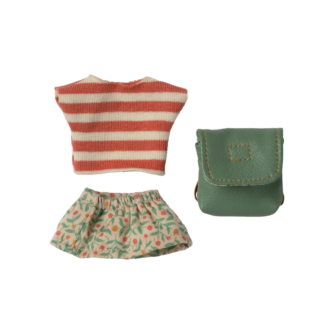 Clothes and bag, Big sister mouse - Green