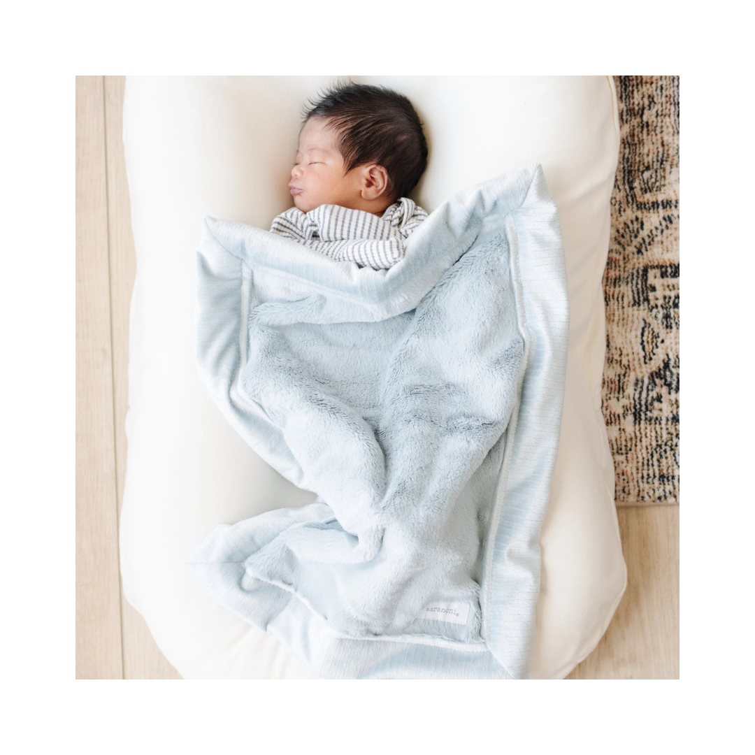 Mini Lush Chambray Blanket