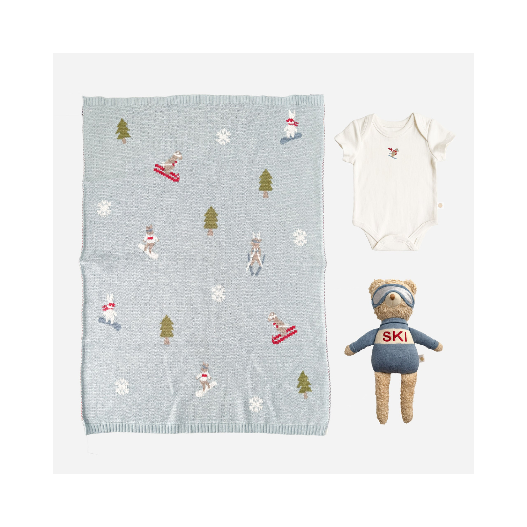 Set Ski Blanket Onesie Benjamin Plush Toy Gift