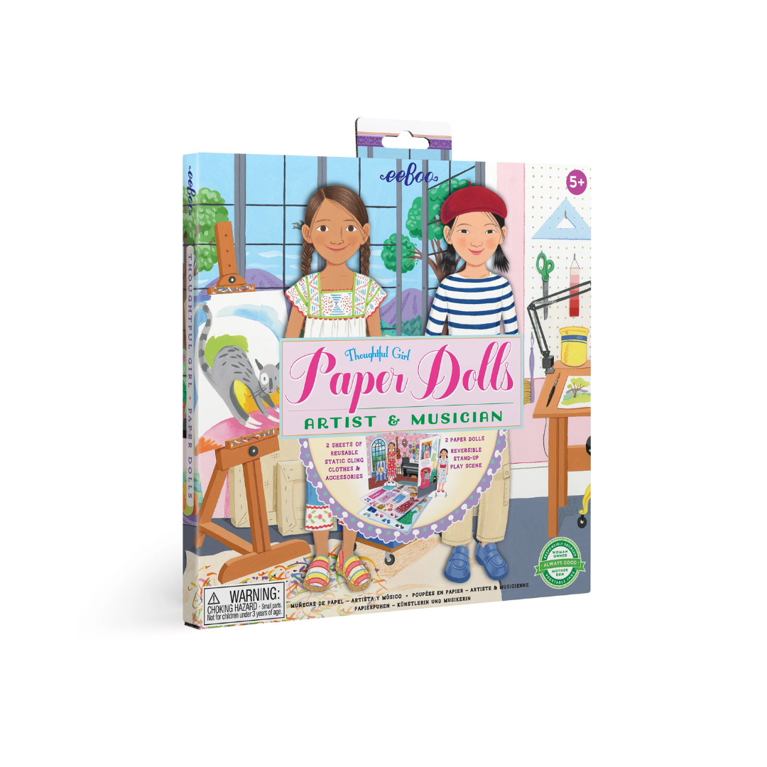 Thoughtful Girls Musician & Artist Paper Dolls