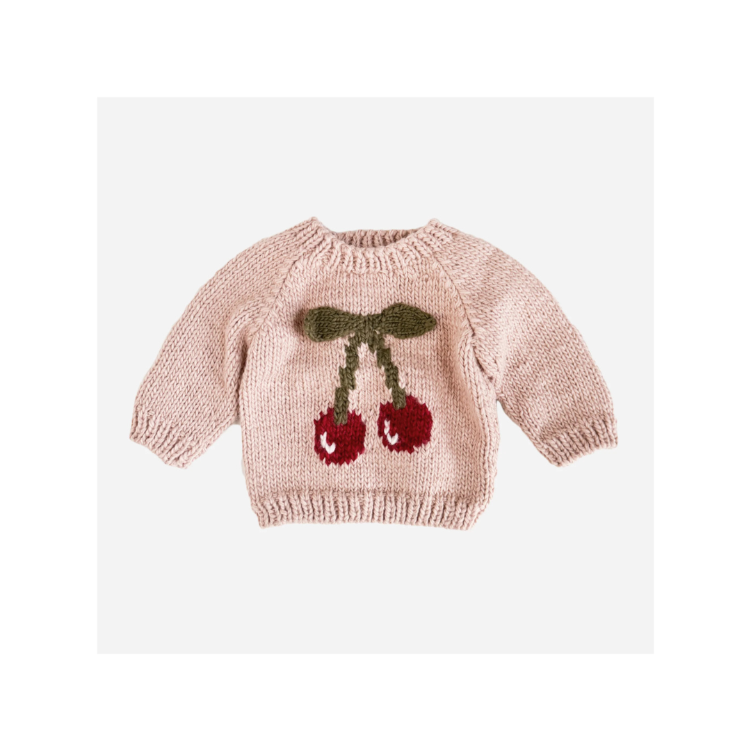 Rose Cherry Pullover Sweater