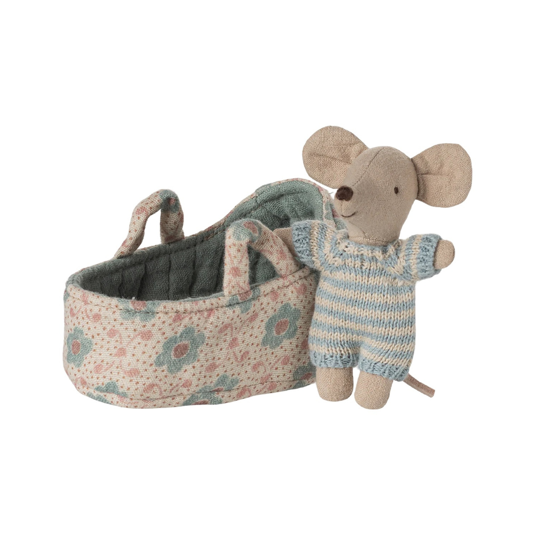 Baby Mouse Carry Cot, Blue