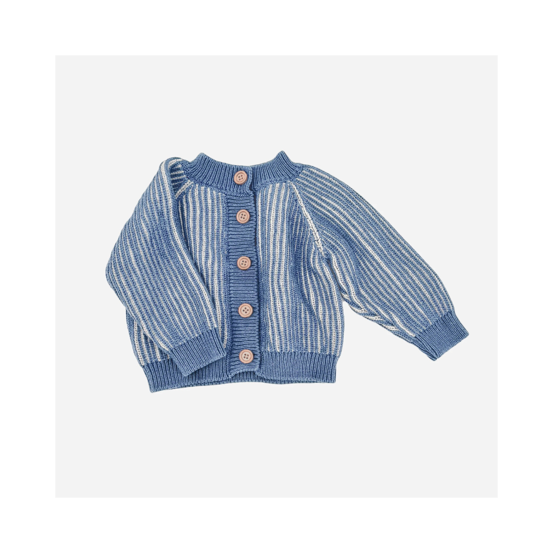 Brioche Dusty Blue Cardigan