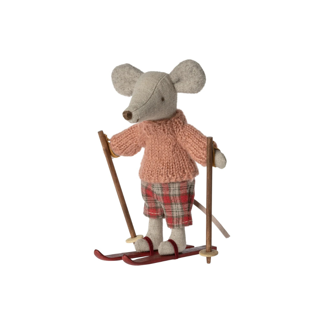 Winter Mouse Big Sister w/Ski Set