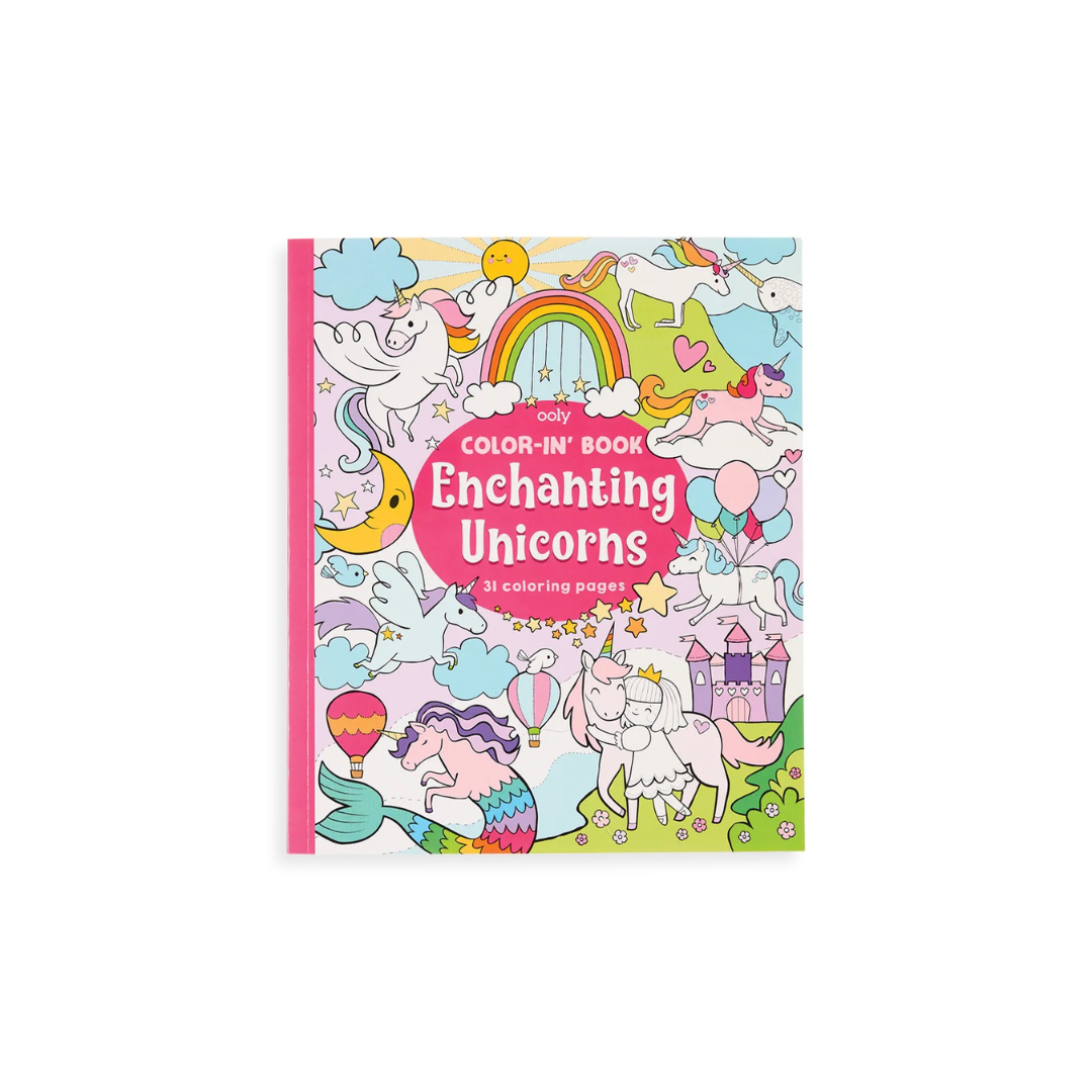 Color-in Book Enchanting Unicorns