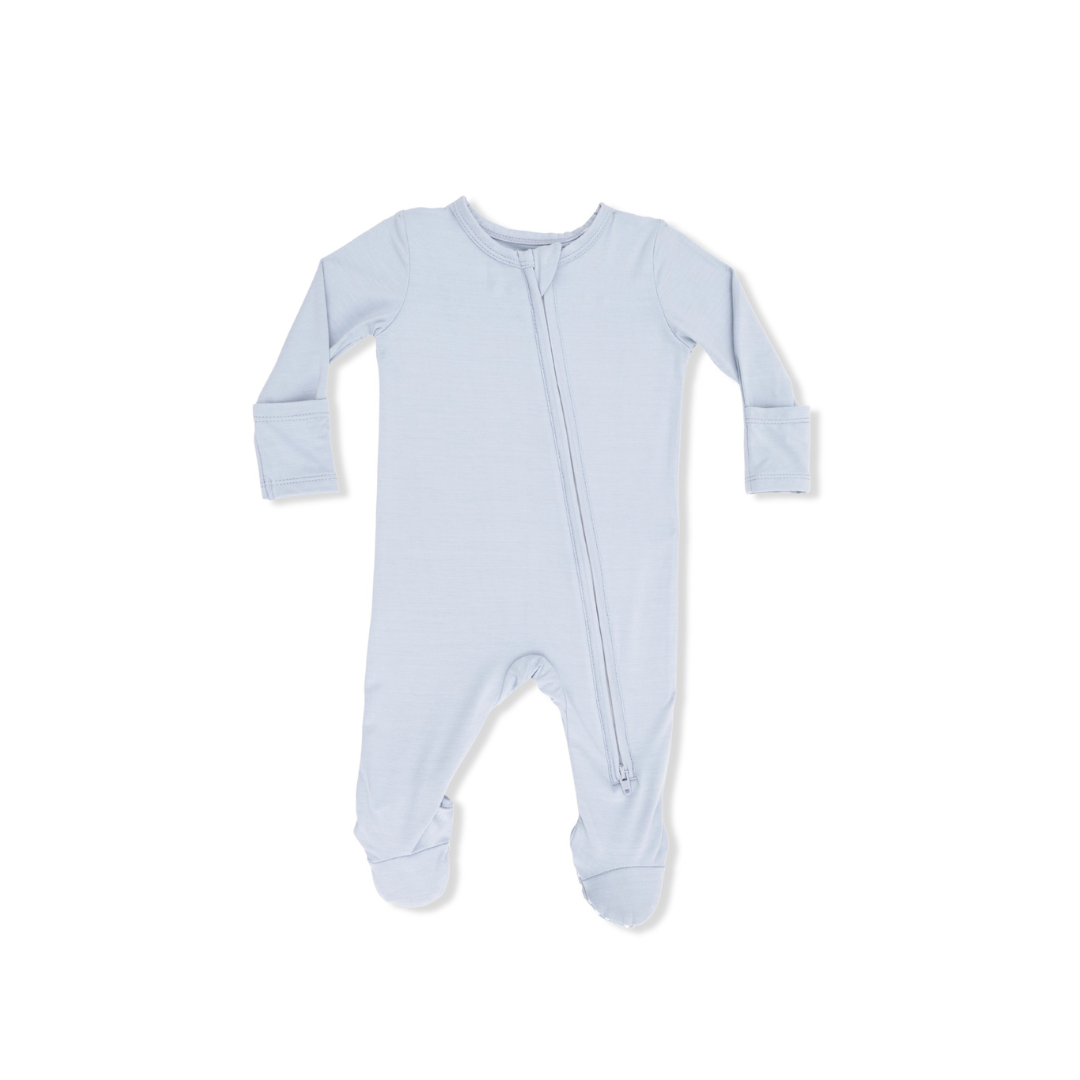 Solid Plein Air 2 Way Zipper Footie