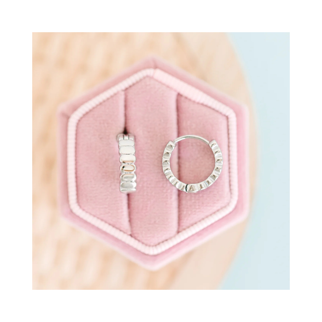 Silver Segmented Huggies