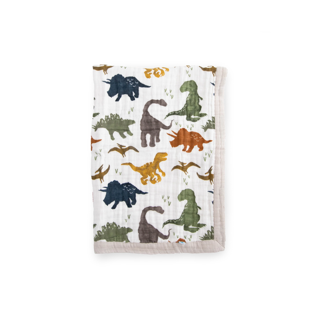 Cotton Muslin Dino Friends Quilt