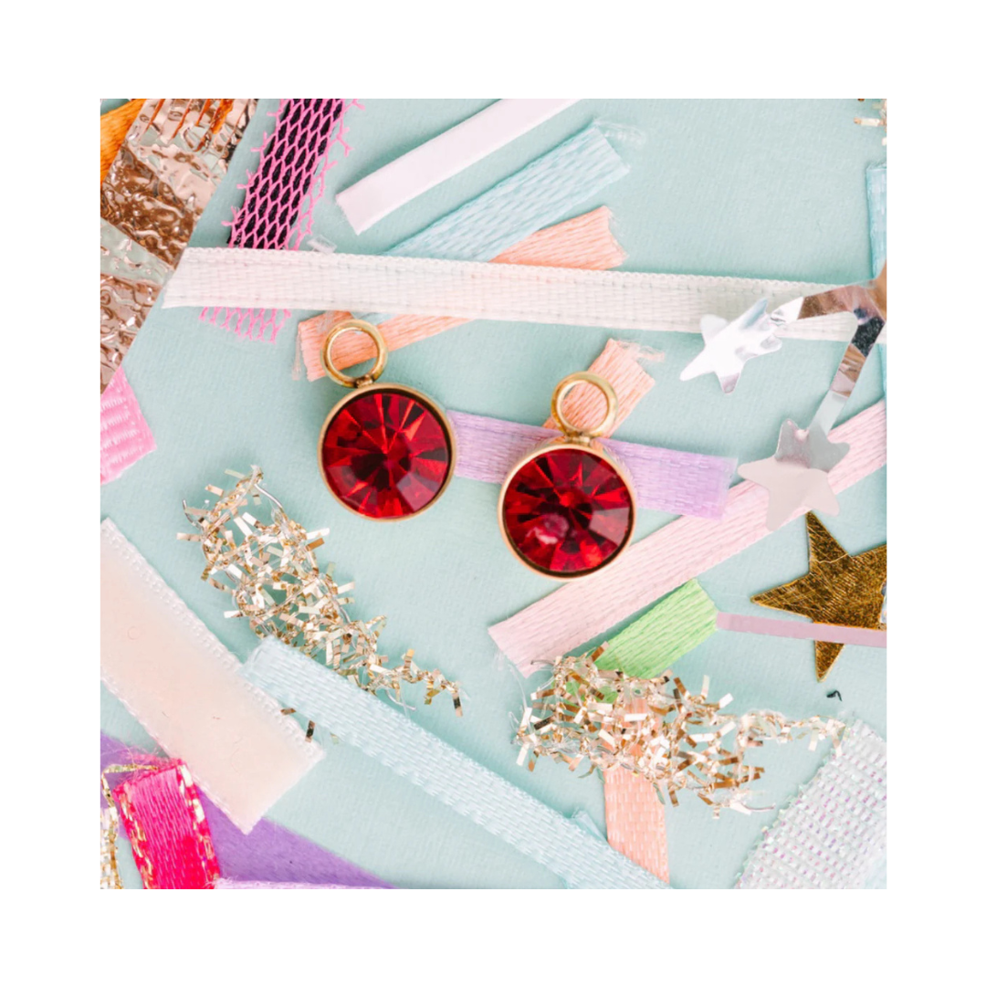 Garnet Earring Charm