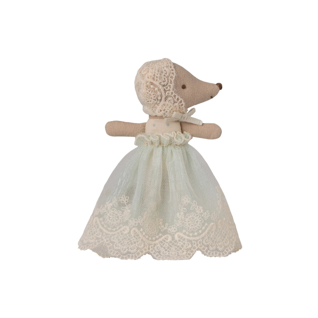Baby Mouse in Gown - Mint