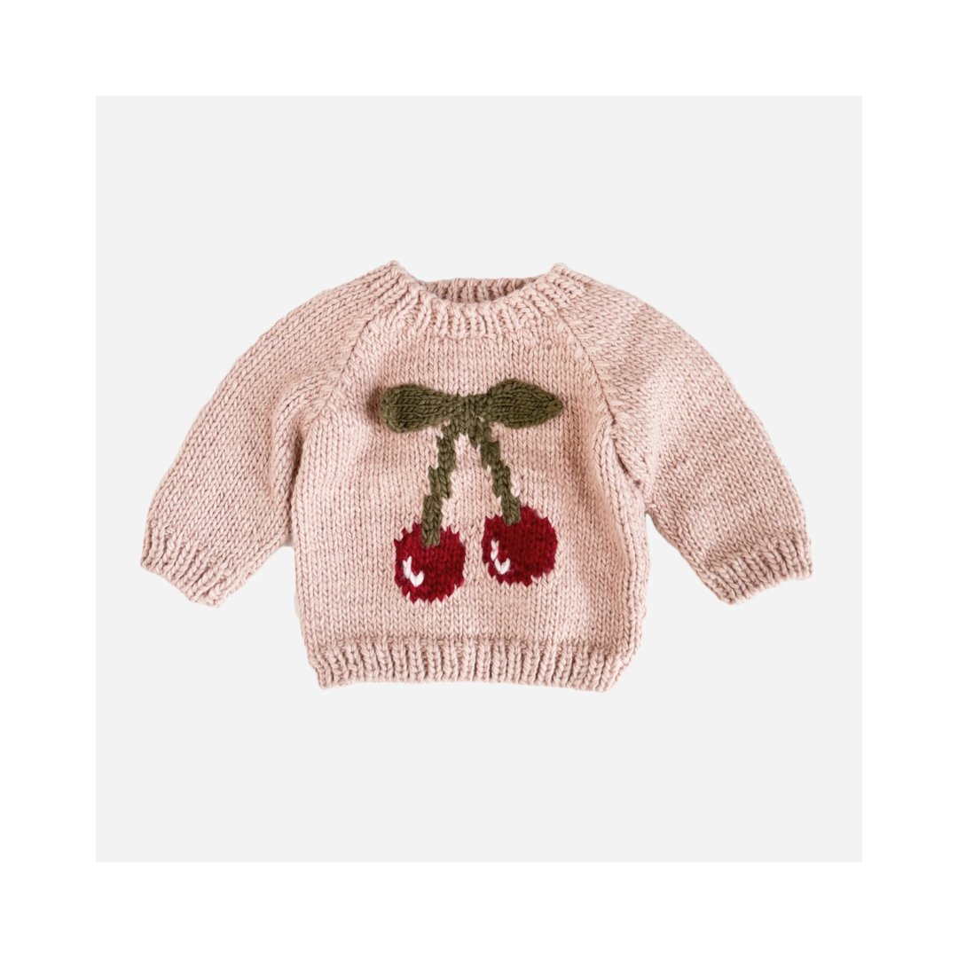 Rose Cherry Pullover Sweater