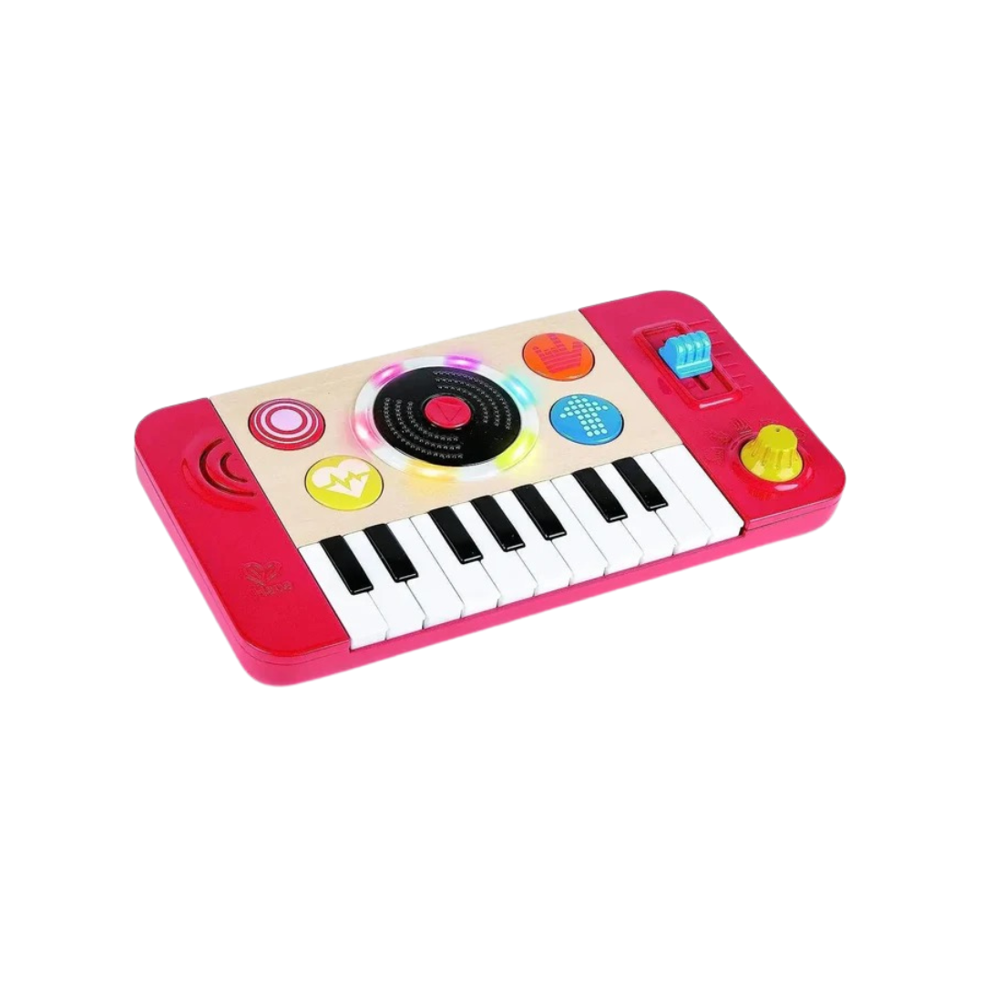 Hape DJ Mix & Spin Studio Musical Toy, Red