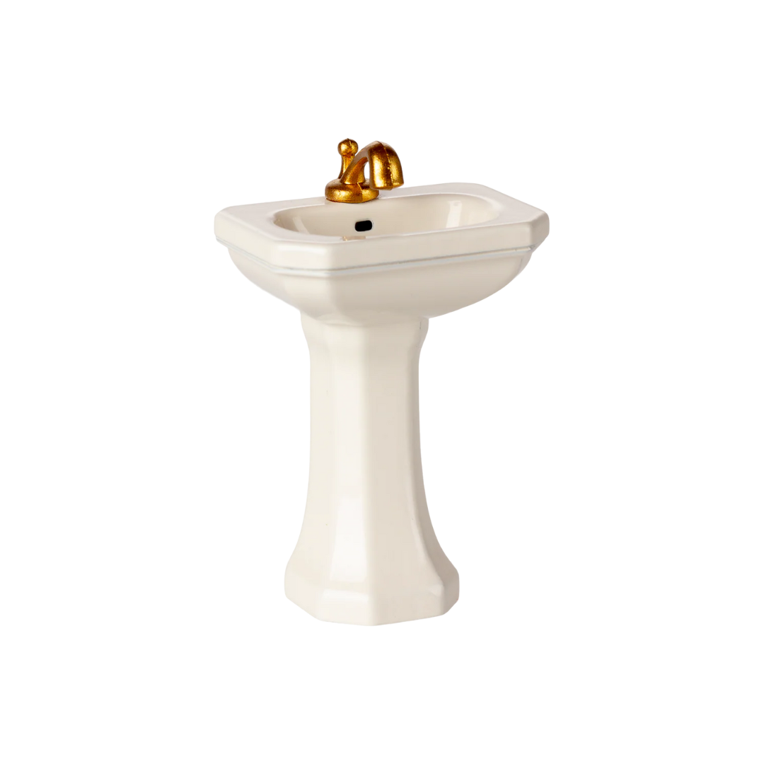Mouse Bathroom Sink, Off White