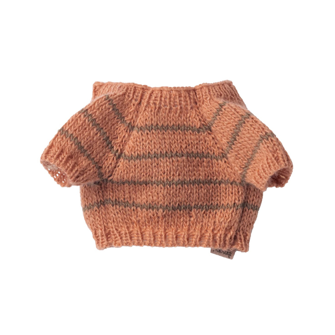 Puppy Knitted Sweater Coral