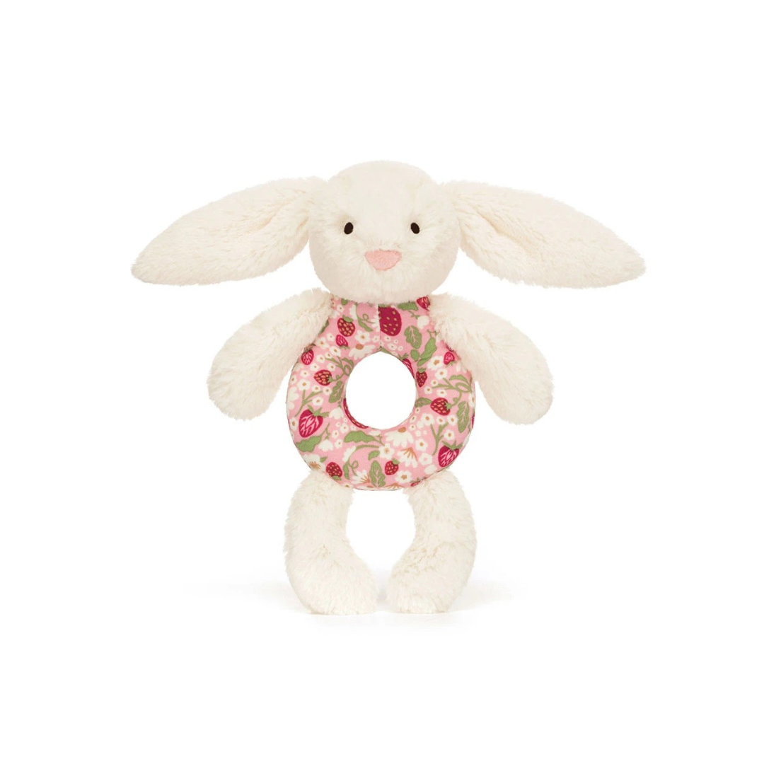 Blossom Cream Bunny Berry Ring Rattle