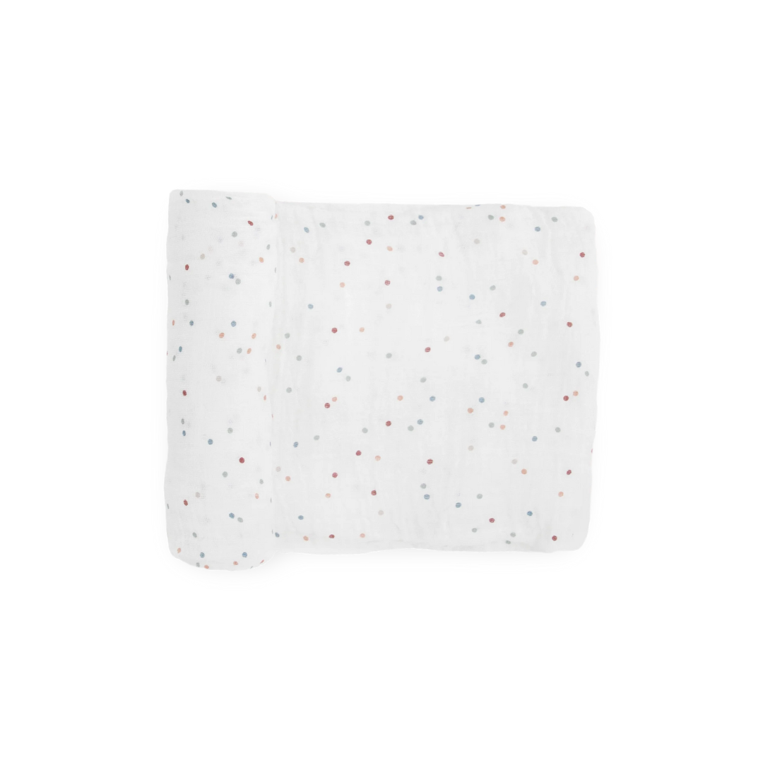 Party Dots Cotton Muslin Swaddle