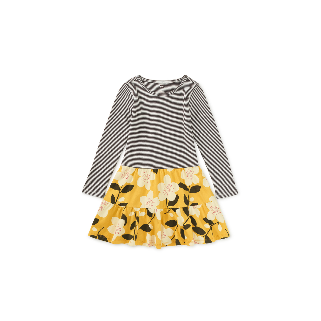 Plum Blossom Tiered Skirted Twirl Dress