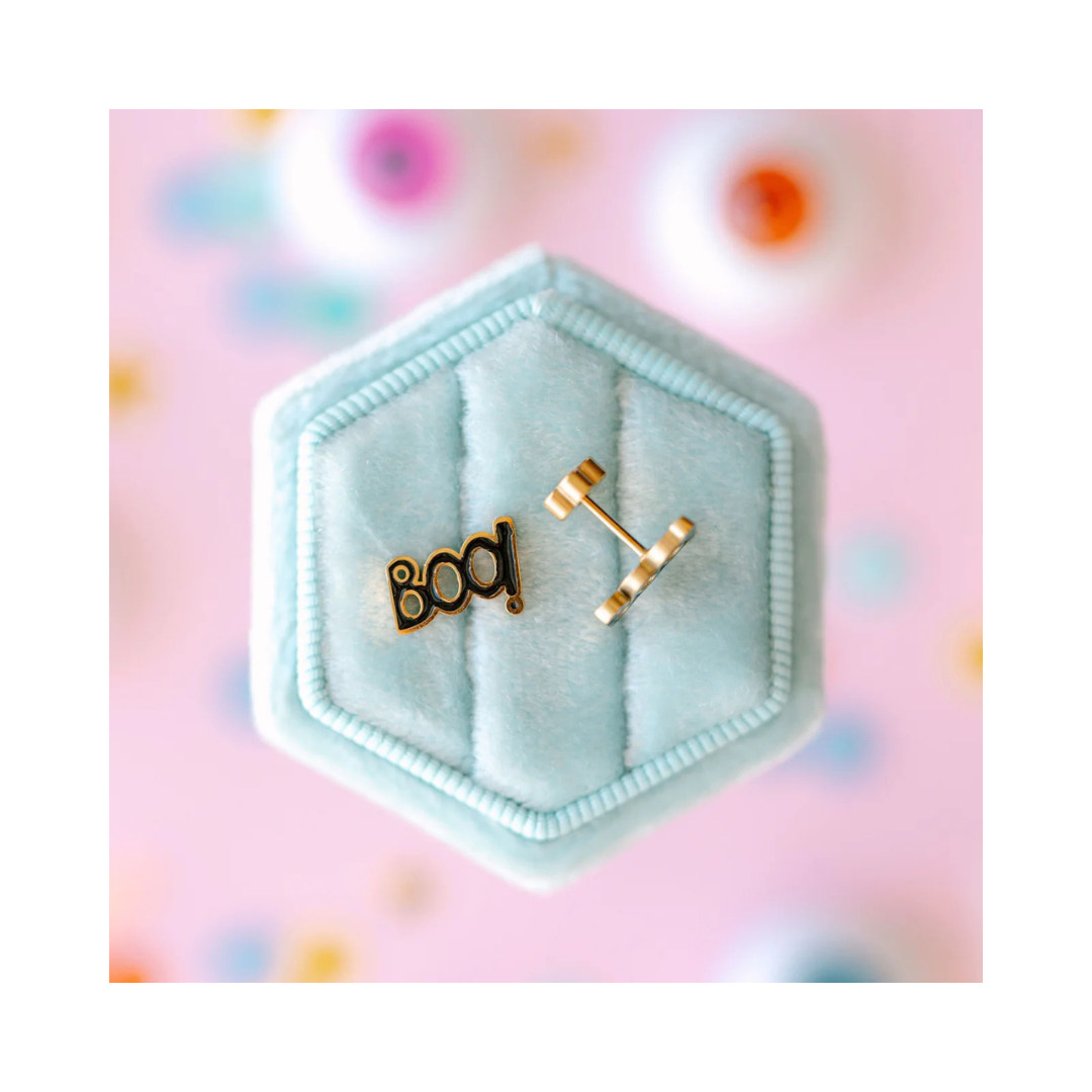 Boo! Screw Back Earring