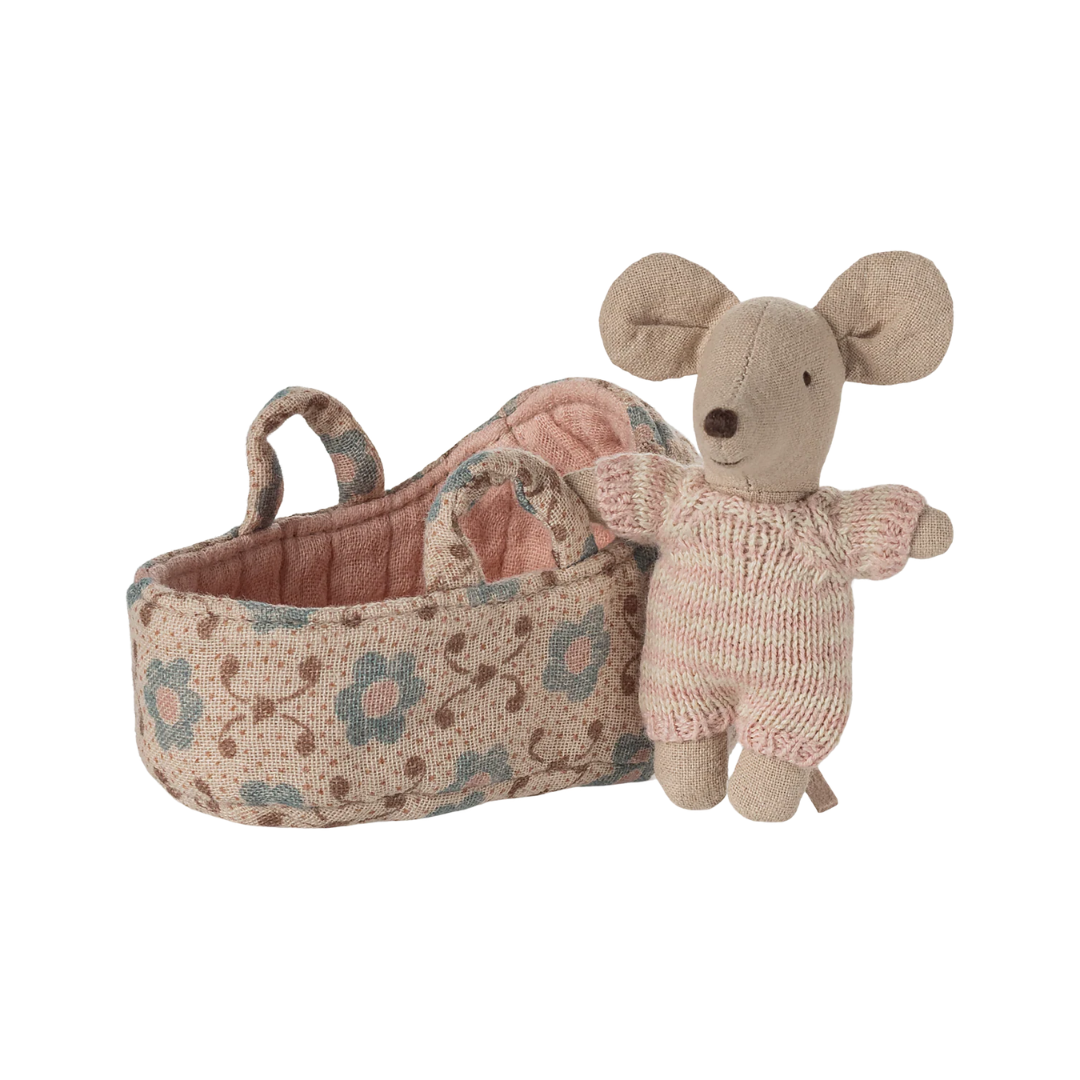 Baby Mouse Carry Cot Rose