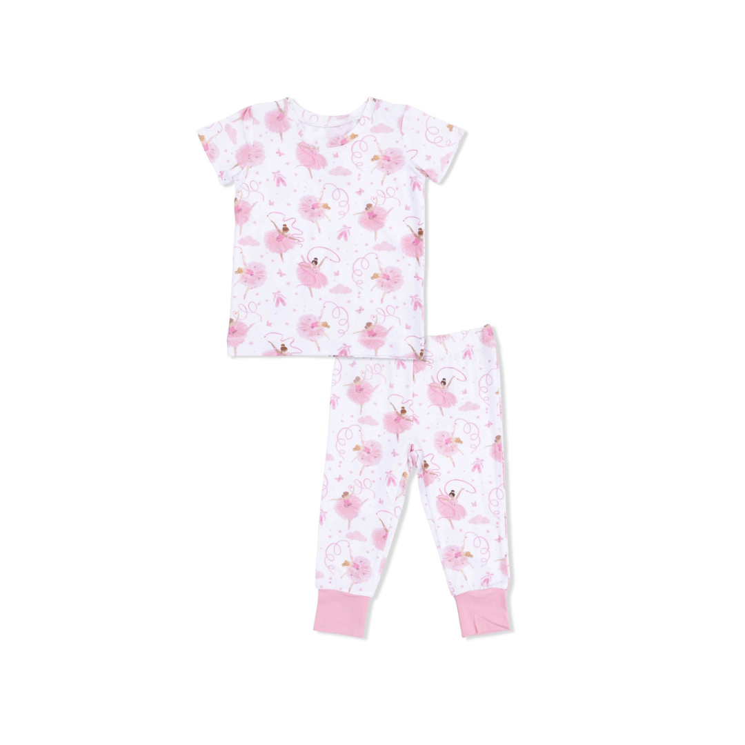Ribbon Ballerinas Short Sleeve Loungewear Set