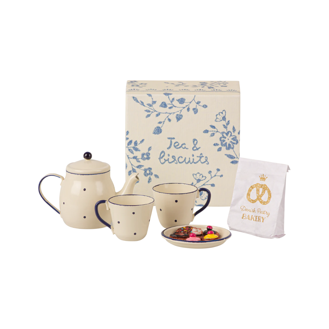 Tea & Biscuits Blue
