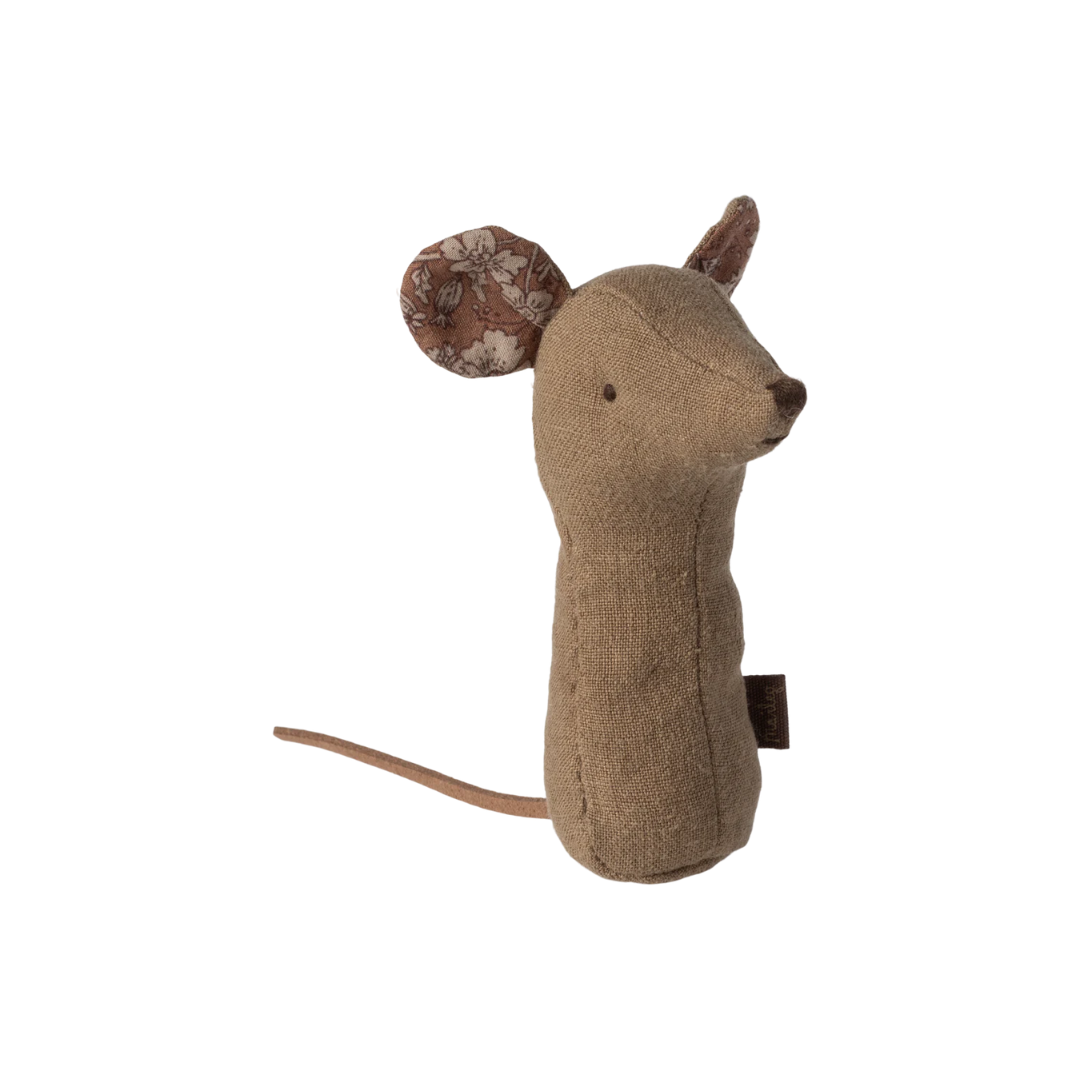 Lullaby Friends Mouse Rattle Light Umber