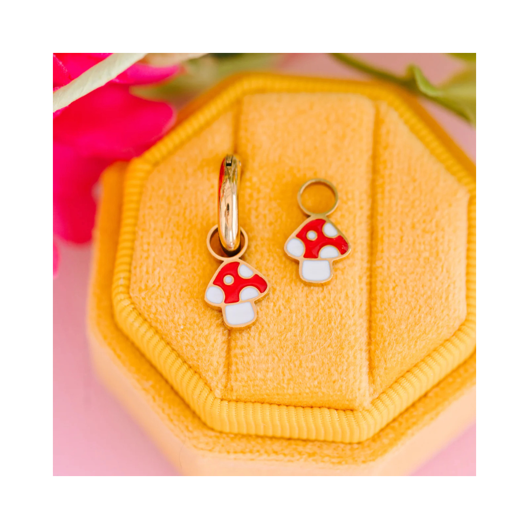Earring Charms, Mushroom
