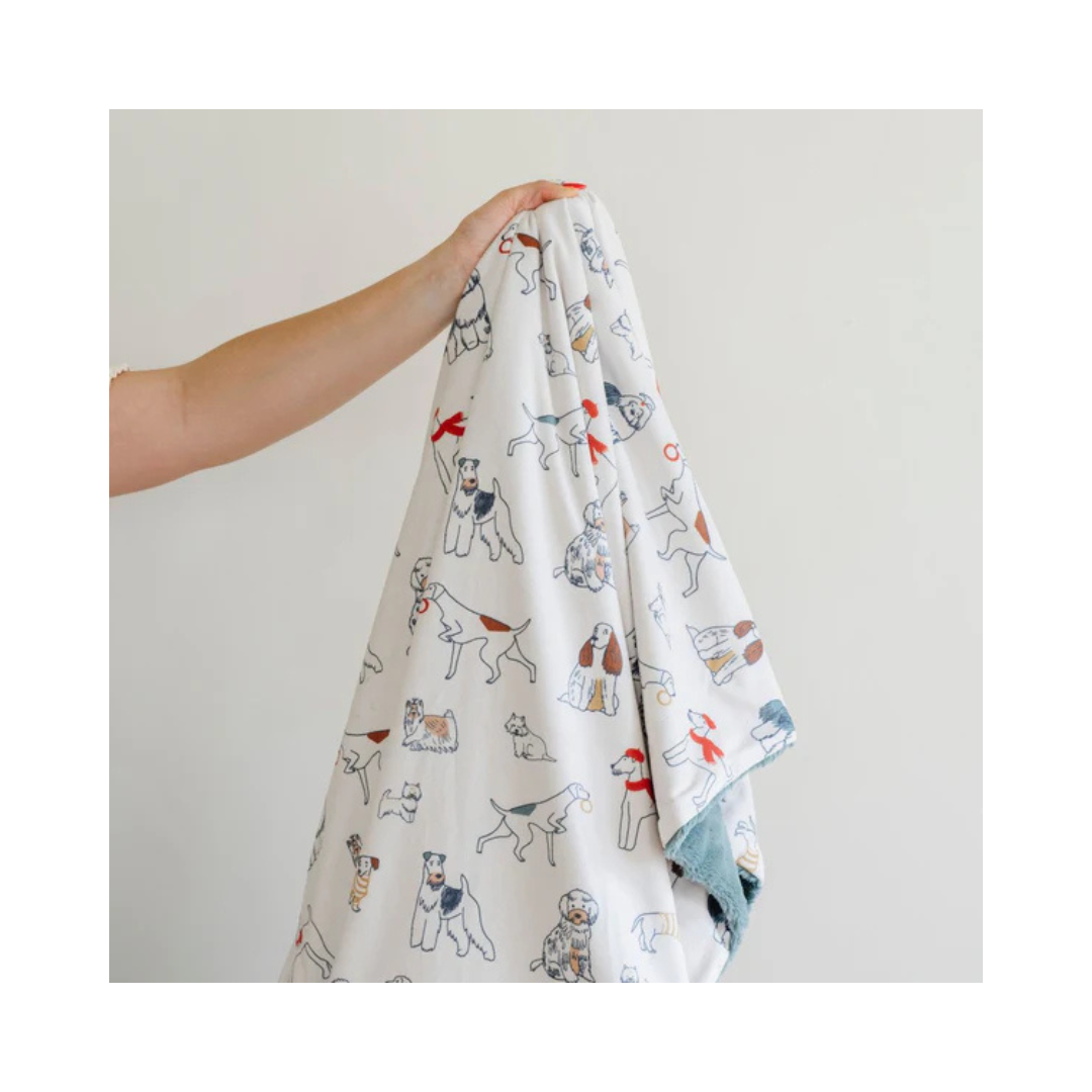 Dog Minky Lush Receiving Blanket 30x40