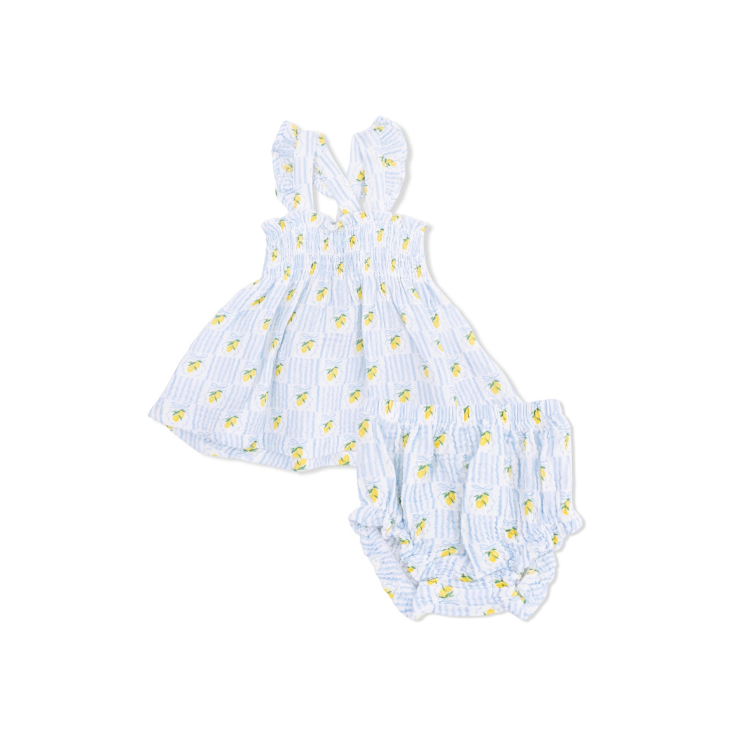 Lovely Lemons Smocked Top With Bloomer