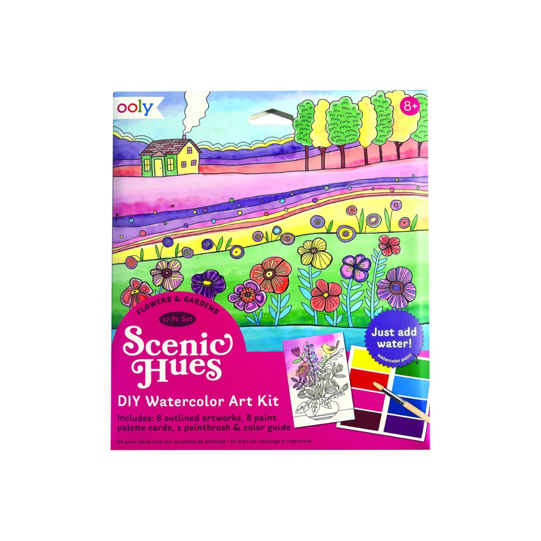 Scenic Hues Watercolor Set Flowers & Gardens