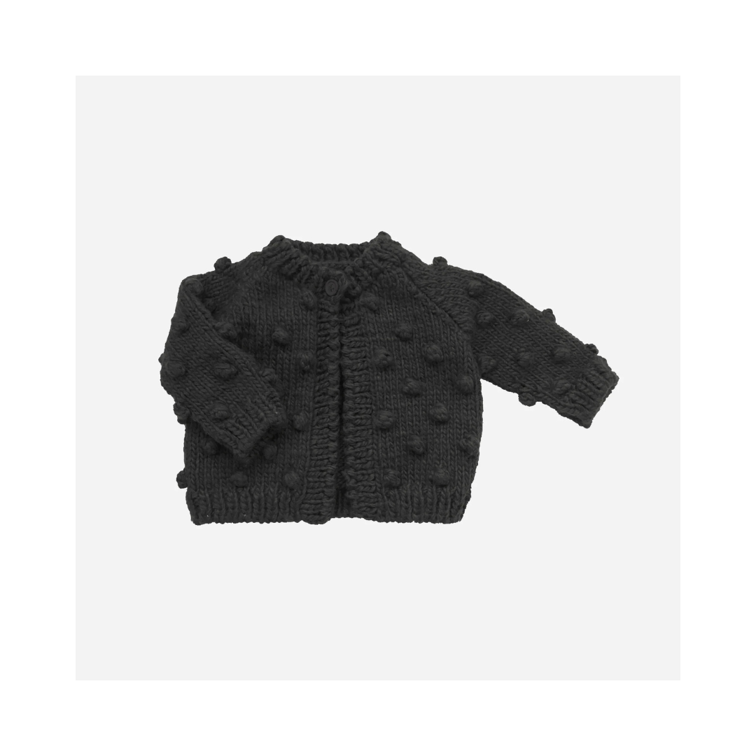 Black Popcorn Cardigan