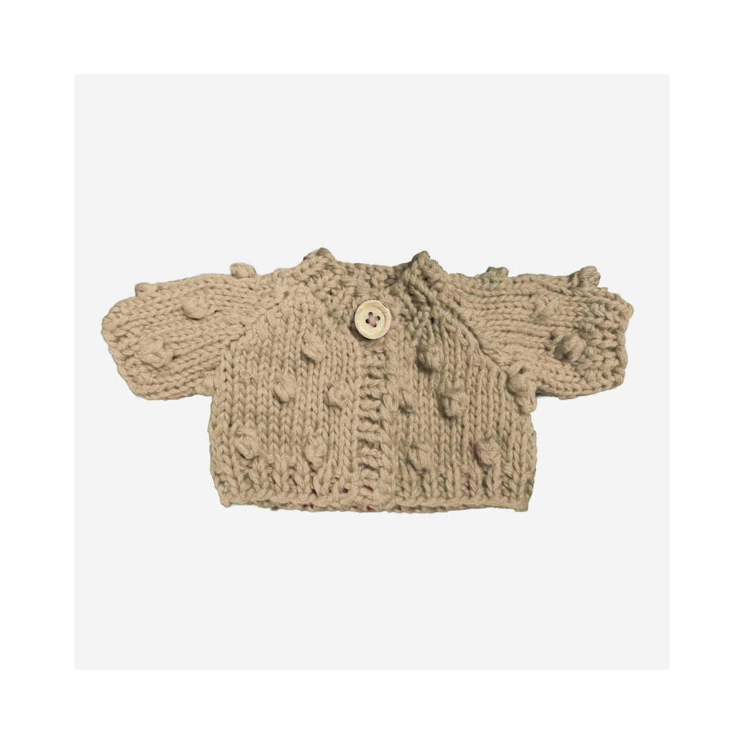 Popcorn Plush Toy Cotton Cardigan -Barley