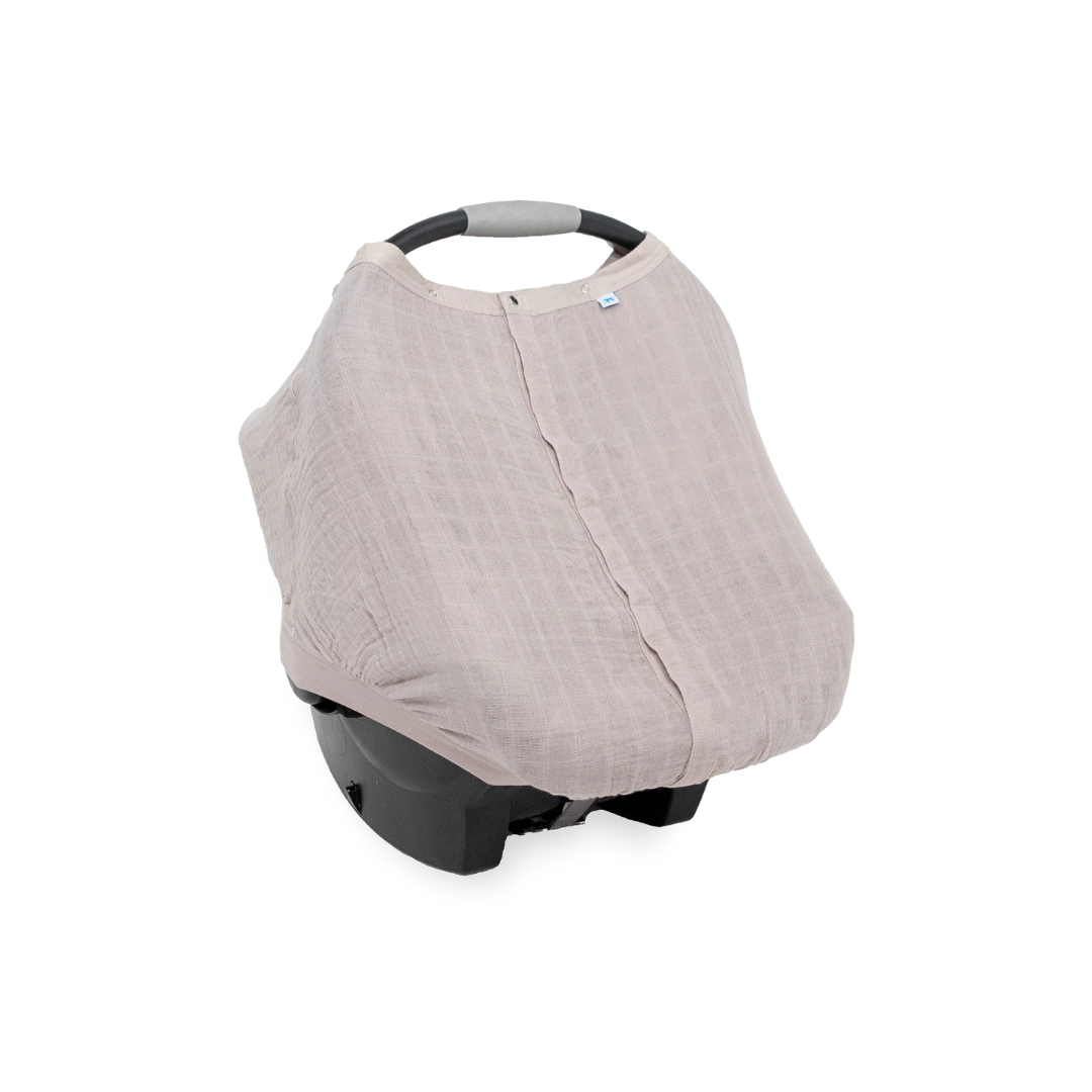 Cotton Muslin Car Seat Canopy - Porpoise